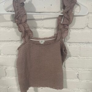 Ruffle Sleeve Tank
